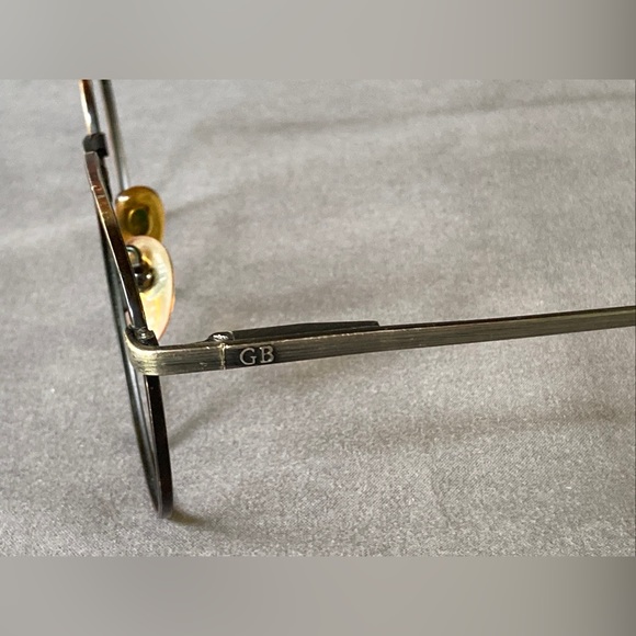 Vintage Geoffrey Beene Round Tortoise Gunmetal Eyeglass Frames 54-17-140 - Picture 6 of 9